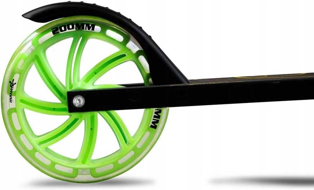 THI Sale! MUUWMI Aliuminio Scooter Glow scooter 200 mm žalias AU 621