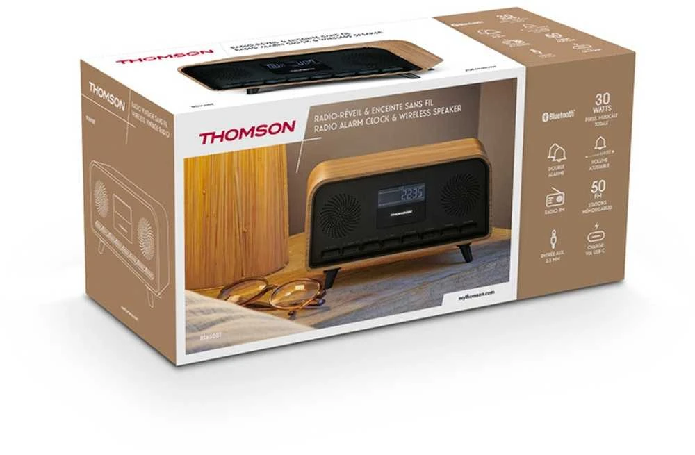Thomson RT850BT - FM radijas su „Bluetooth“ ir žadintuvu