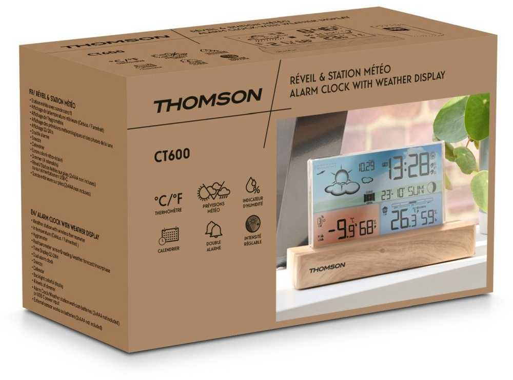 Thomson CT600 - stacja pogodowa su budzikiem