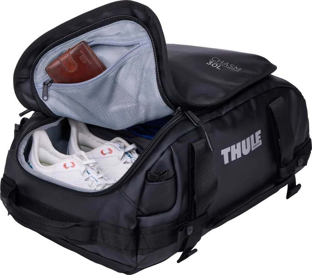 Kelioninis Thule | Duffel Bag, 30L | Chasm | Atsparus vandeniui | Juodas