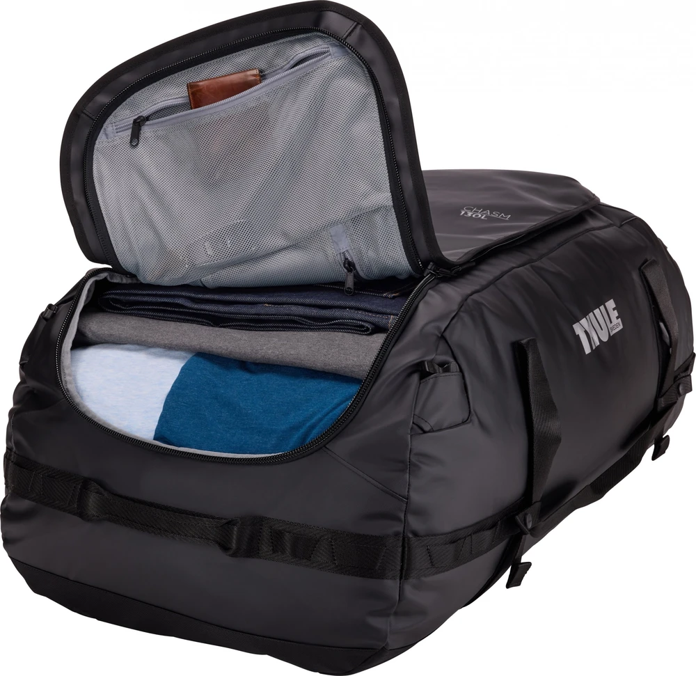 Kelioninis Thule | Chasm | Duffel bag | Atsparus vandeniui | Juodas
