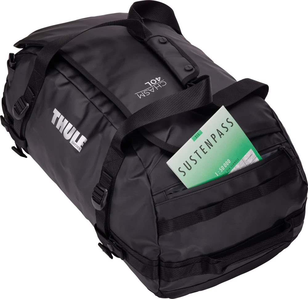 Kelioninis Thule | 40L Bag | Chasm | Duffel | Atsparus vandeniui | Juodas