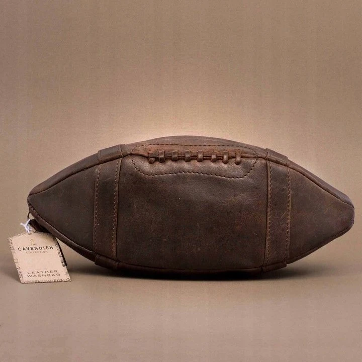 Thumbs Up Mad Monkey - Kultūrinis krepšys iš natūralios odos „American Football“