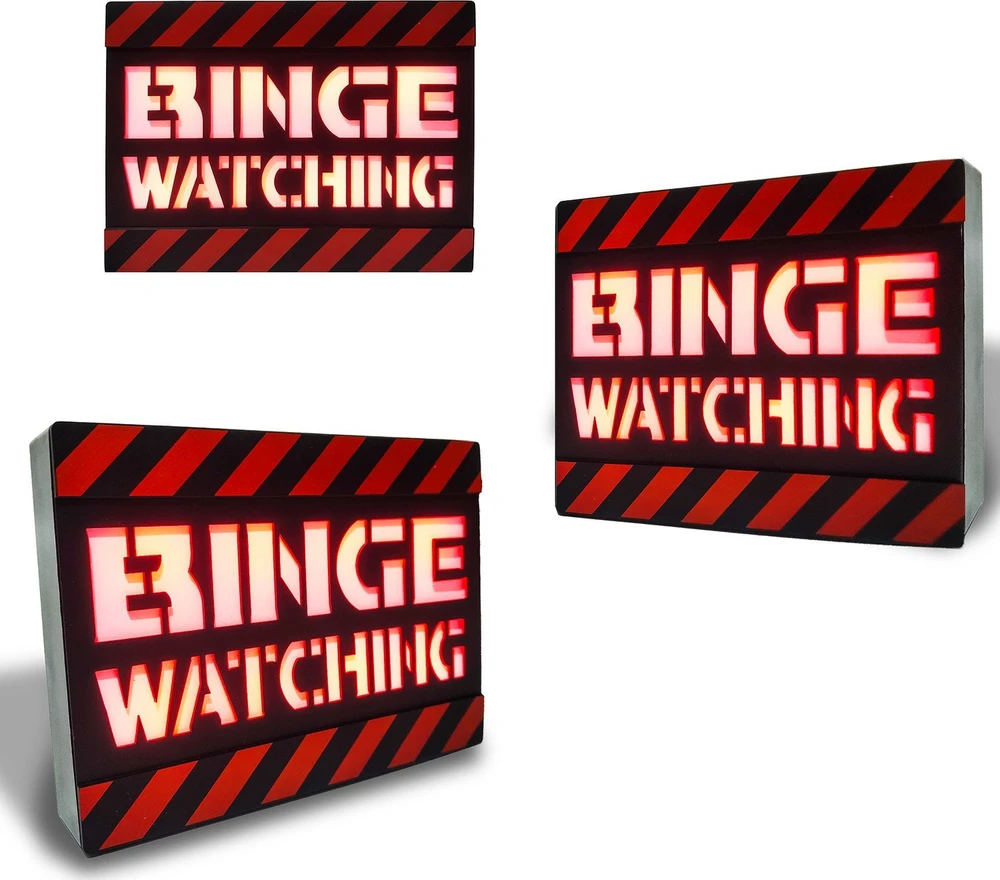 Šviečianti stalinė lentelė Binge Watching