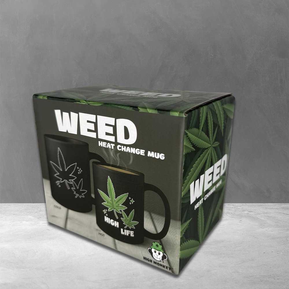 Thumbs Up Mad Monkey Puodelis „High Life Weed“ su besikeičiančia spalva