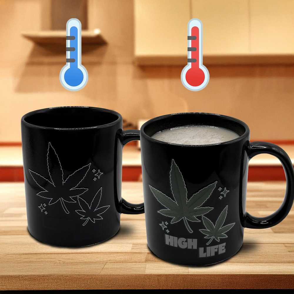 Thumbs Up Mad Monkey Puodelis „High Life Weed“ su besikeičiančia spalva