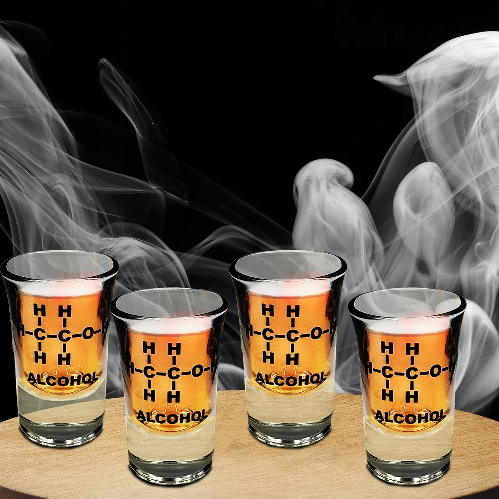 „Mad Monkey“ – alkoholinių gėrimų taurės (4 vnt. rinkinys) – 5 cl stiklinėje