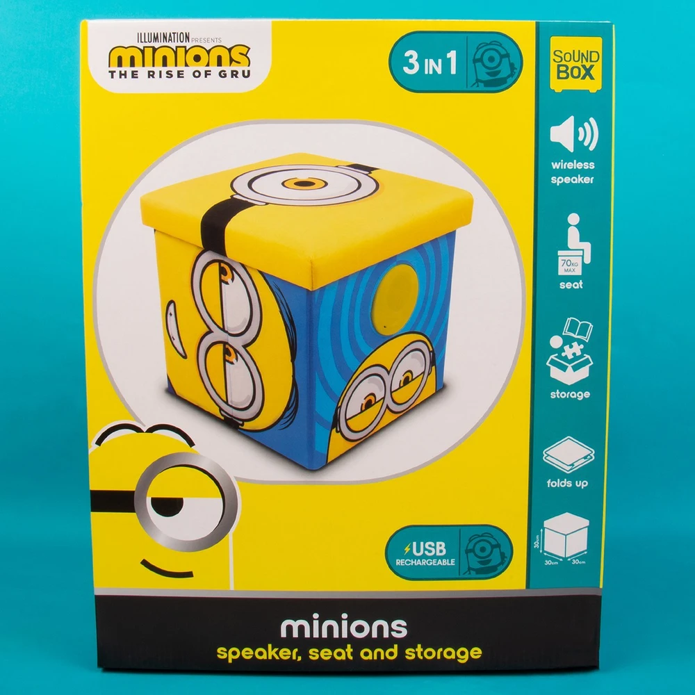 Thumbs Up Fizz Aufbewahrungsbox Minions inkl. Lautsprecher blau