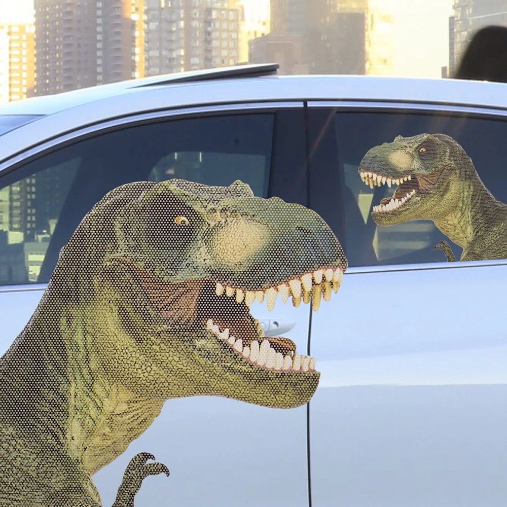 „Thumbs Up“ langas su užrašu „T-Rex“