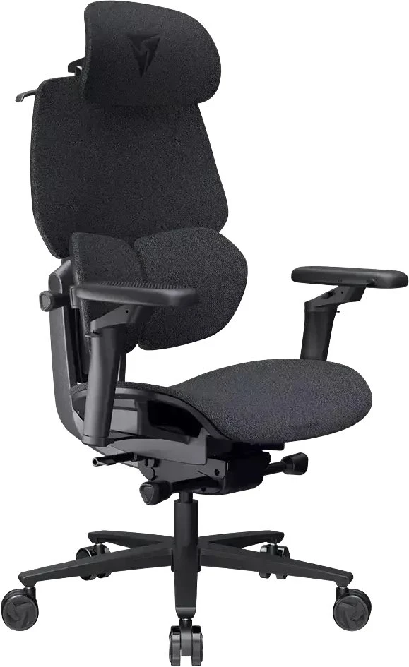 ThunderX3 FLEX Pro žaidimų kėdė, ergonomiška, aptraukta audiniu, pilka