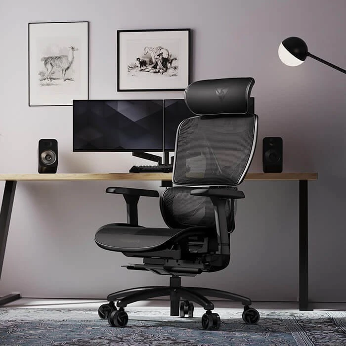 ThunderX3 XTC ergonominė ofiso kėdė, Mesh – juodos spalvos