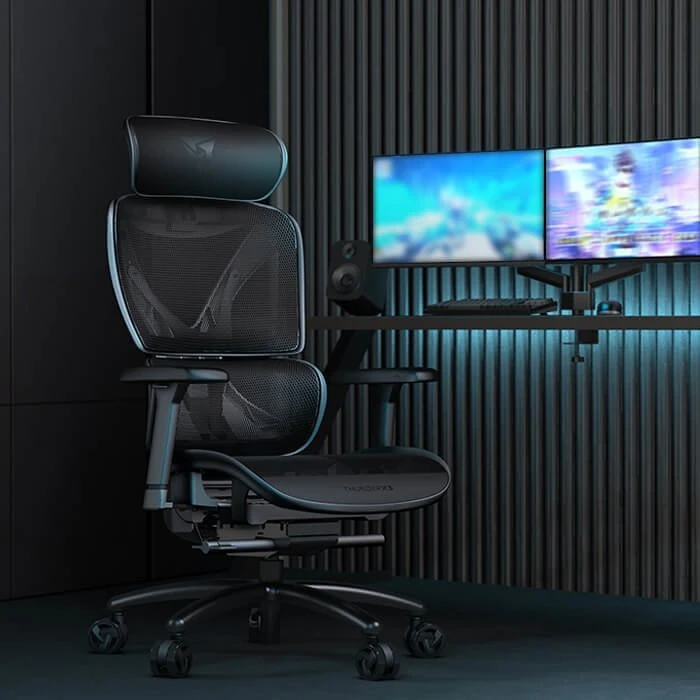 ThunderX3 XTC ergonominė ofiso kėdė, Mesh – juodos spalvos