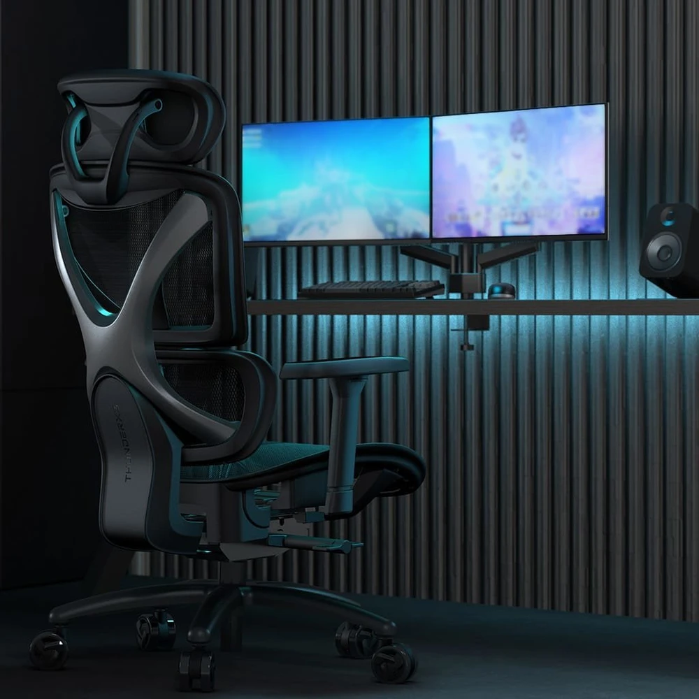 ThunderX3 XTC ergonominė ofiso kėdė, Mesh – juodos spalvos