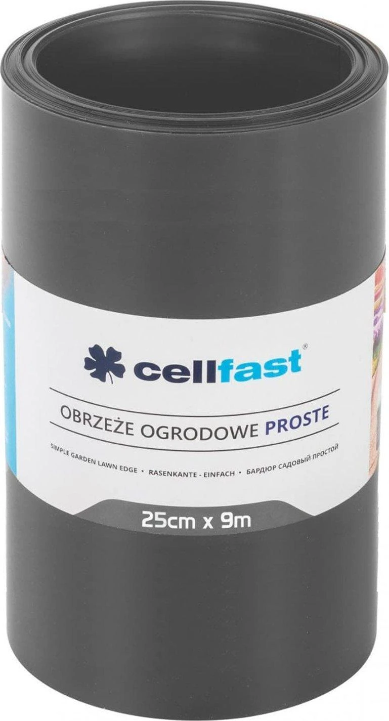 Obrzeże „Cellfast“ grafitinis sodo apvadas, 25 cm x 9 m, tiesus