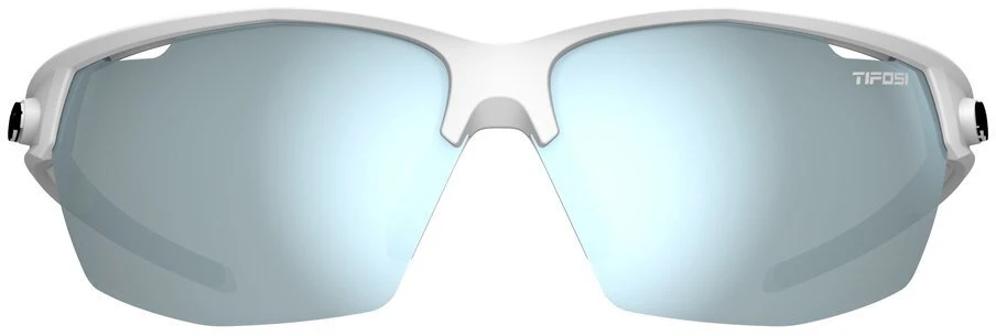 TIFOSI NAVAR matiniai balti (1 stiklas Smoke Bright Mėlyna Mirror 13% šviesos pralaidumo)