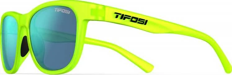 TIFOSI Akiniai Swank Satin Electric Žalias (1 stiklinė Smoke Bright Mėlyna 11,2% šviesos pralaidumas)