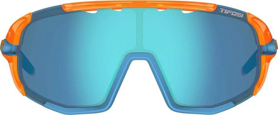 TIFOSI SLEDGE CLARION crystal oranžinis (3szkła Clarion Mėlyna, AC Raudona, Clear)