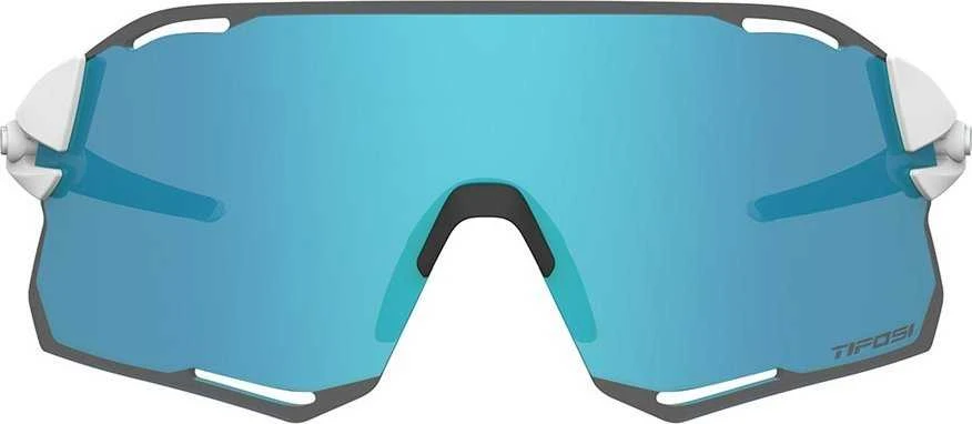TIFOSI RAIL RACE CLARION matinės baltos spalvos akiniai (2 Clarion mėlyni lęšiai, 14,7 % šviesos pralaidumas, 95,6 % skaidrumas) (RIBOTAS LEIDIMAS) (NAUJI)