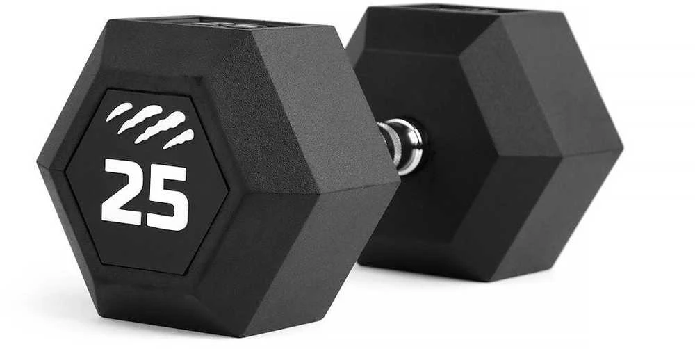 Svarmuo / hantelis TIGUAR Dumbbell HEX 5–50 kg (Svoris: 25 kg)