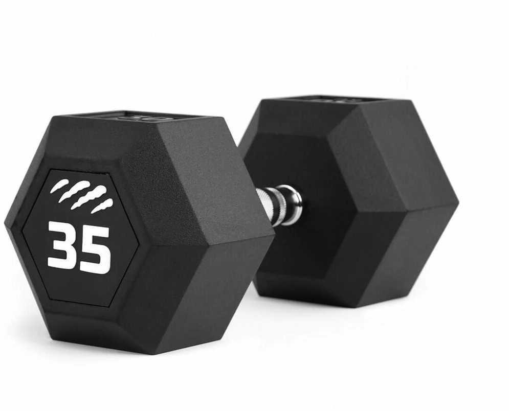 Svarmuo / hantelis TIGUAR Dumbbell HEX 5–50 kg (Svoris: 35 kg)