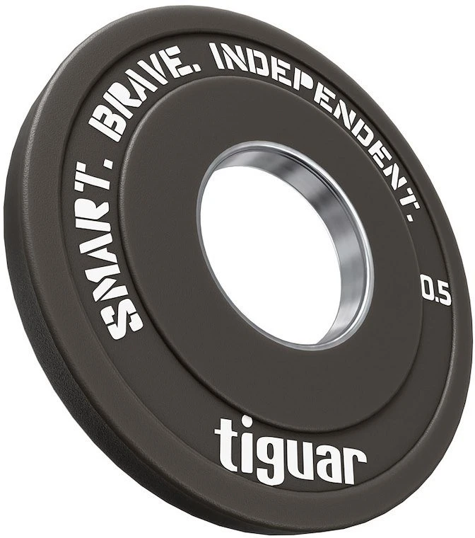 Olimpiniai svarmenys Tiguar Rubber Fractional Plates 0,5–2,5kg (Svoris: 0.5kg)