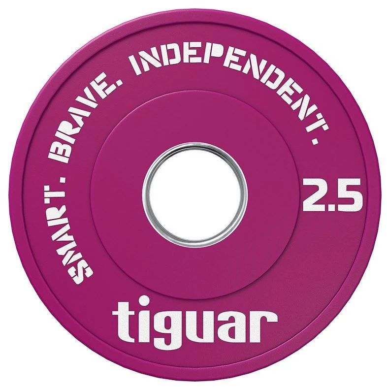 Olimpiniai svarmenys Tiguar Rubber Fractional Plates 0,5–2,5kg (Svoris: 2.5kg)