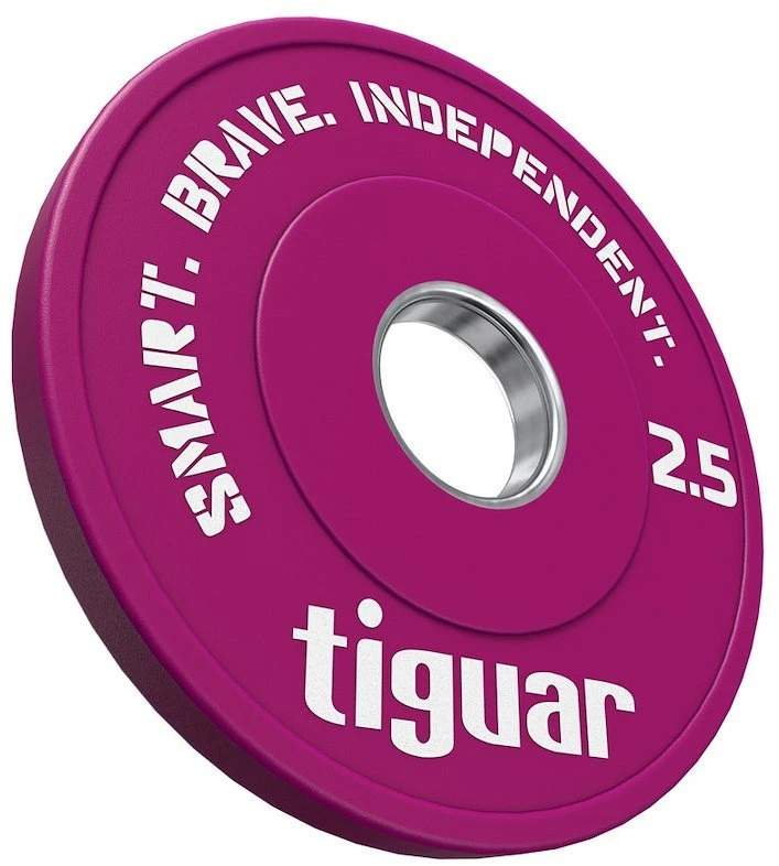 Olimpiniai svarmenys Tiguar Rubber Fractional Plates 0,5–2,5kg (Svoris: 2.5kg)