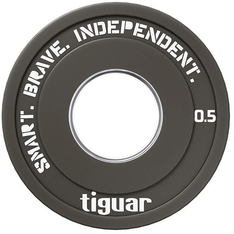 Olimpiniai svarmenys Tiguar Rubber Fractional Plates 0,5–2,5kg (Svoris: 0.5kg)