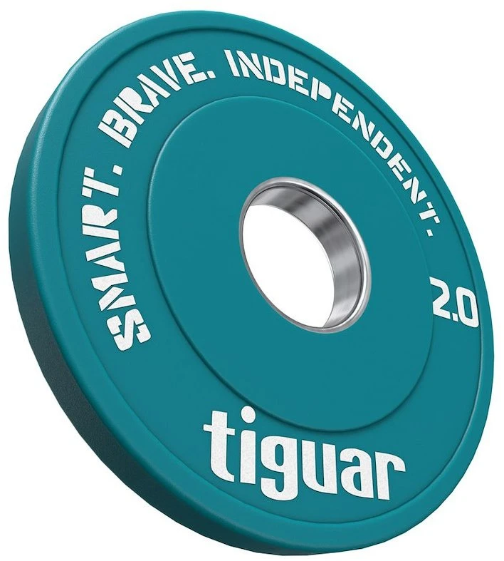 Olimpiniai svarmenys Tiguar Rubber Fractional Plates 0,5–2,5kg (Svoris: 2kg)