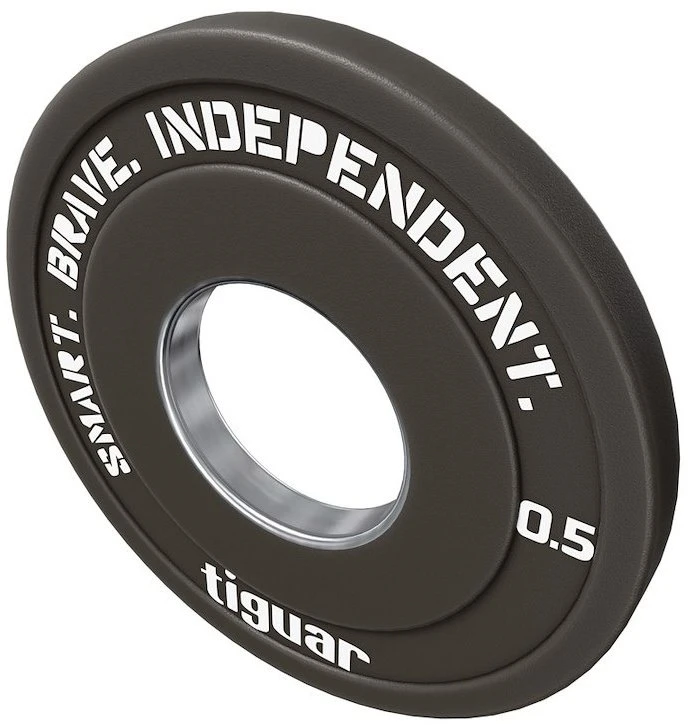 Olimpiniai svarmenys Tiguar Rubber Fractional Plates 0,5–2,5kg (Svoris: 0.5kg)
