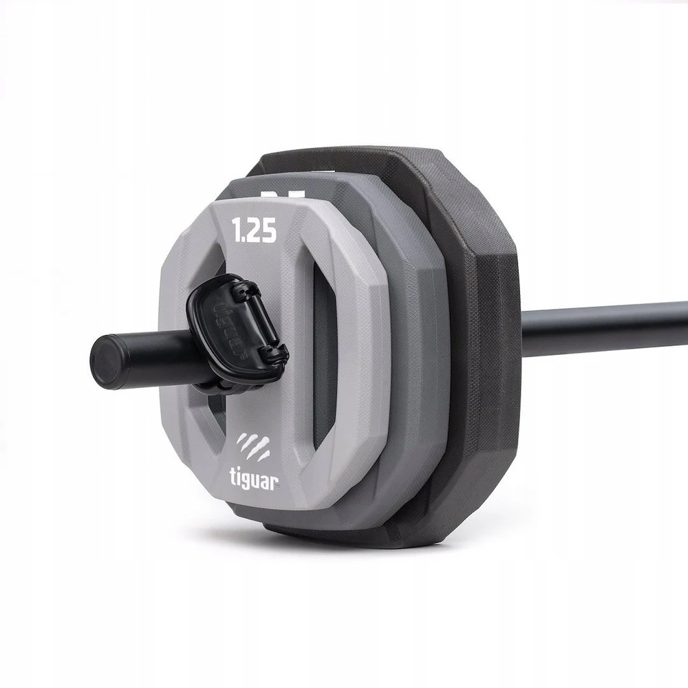 Tiguar štangos ir svorių komplektas fitness powergym set v2