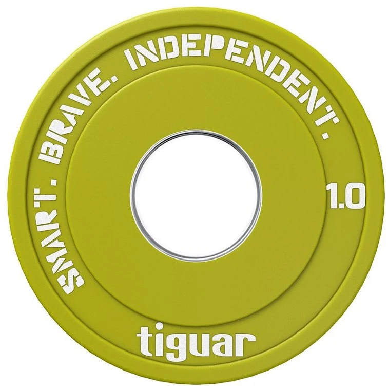 Olimpiniai svarmenys Tiguar Rubber Fractional Plates 0,5–2,5kg (Svoris: 1kg)
