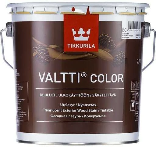 Medienos dažyvė TIKKURILA VALTTI COLOR, EC bazė, 2,7 l