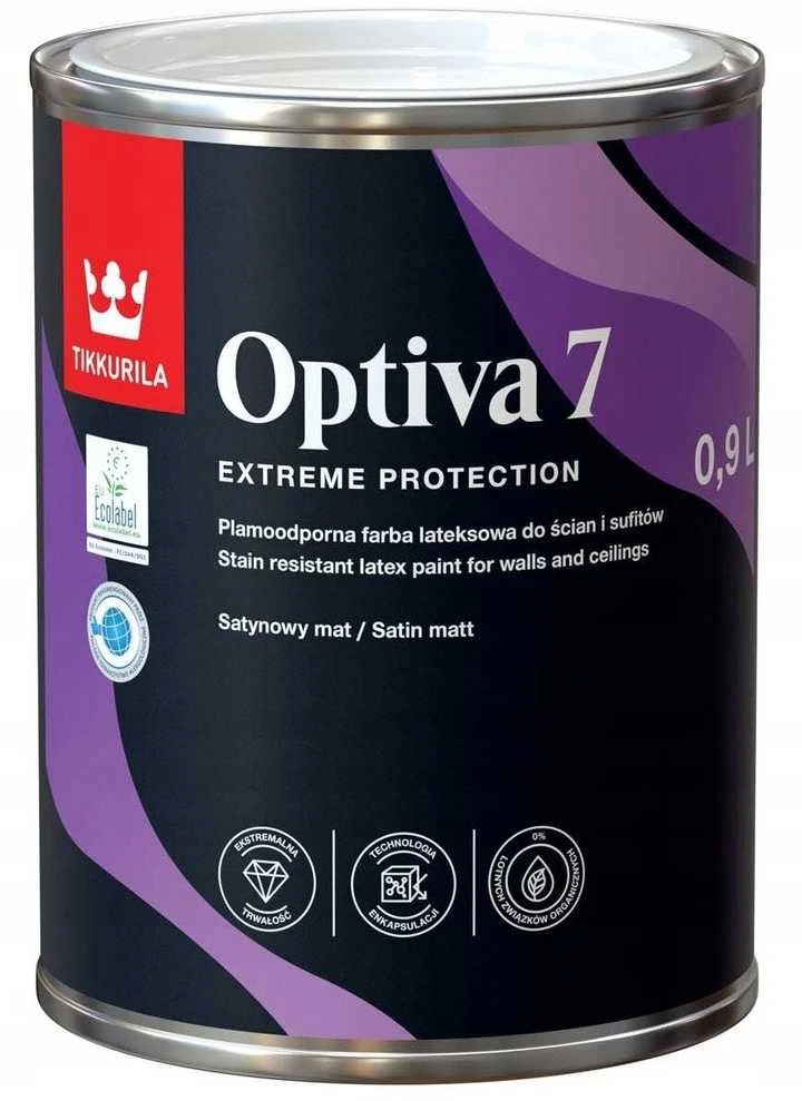 Tikkurila OPTIVA SATIN Matinis 7 BC 0,9L DAŽAI