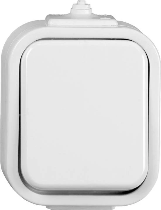 Timex Elektro WNT-1B/S BI AMBER Vienas jungiklis su apšvietimu n/t IP44 balta WNT-1B/S
