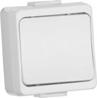 Timex Elektro WNT-1J-b BI JANTAR-bis Vienas jungiklis n/t IP44 balta WNT-1J-b