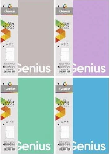 Genius Sąsiuvinis su spirale Schoolboy, A4, 80 lapų, langeliai