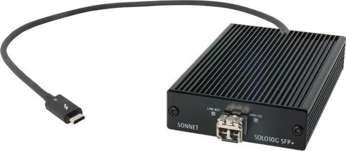 Sonnet Solo 10G adapteris su Thunderbolt 3 jungtimi