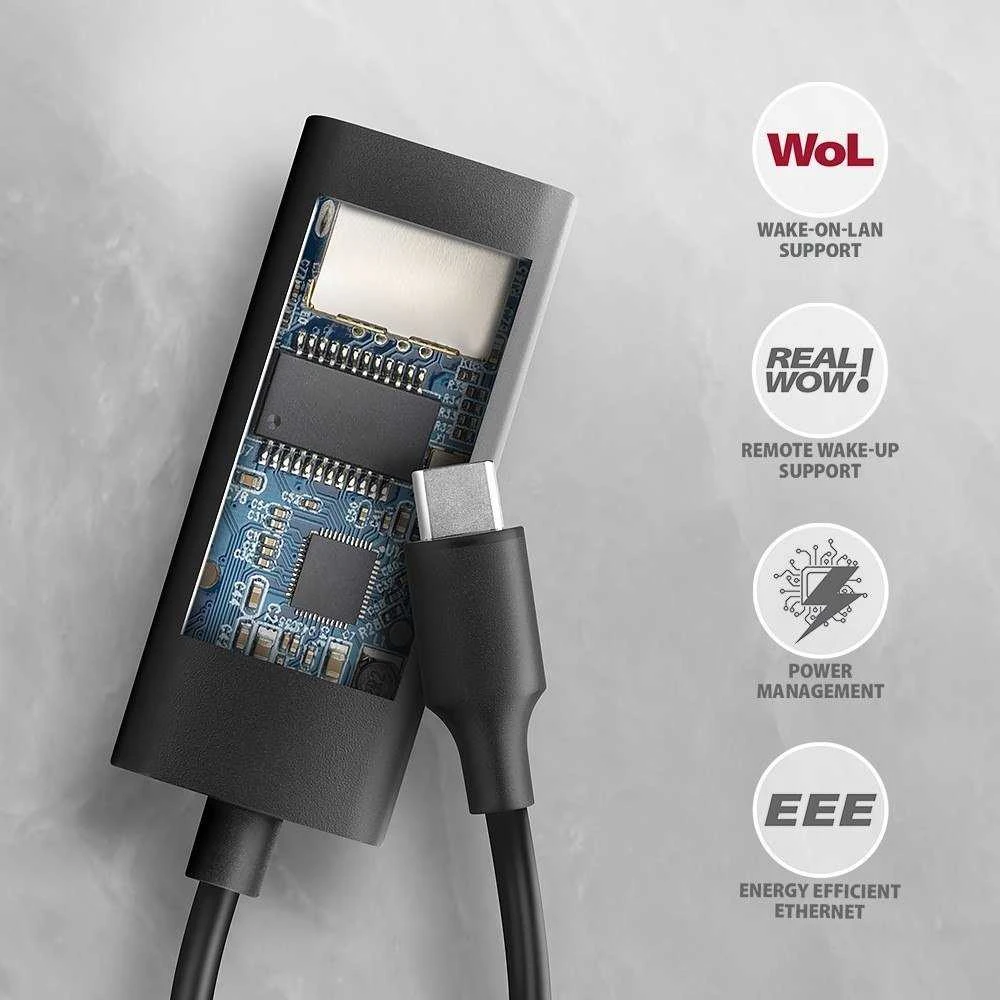AXAGON ADE-ARC USB-C Gigabit Ethernet adapteris