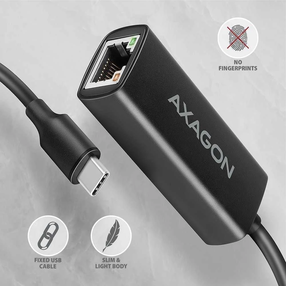 AXAGON ADE-ARC USB-C Gigabit Ethernet adapteris