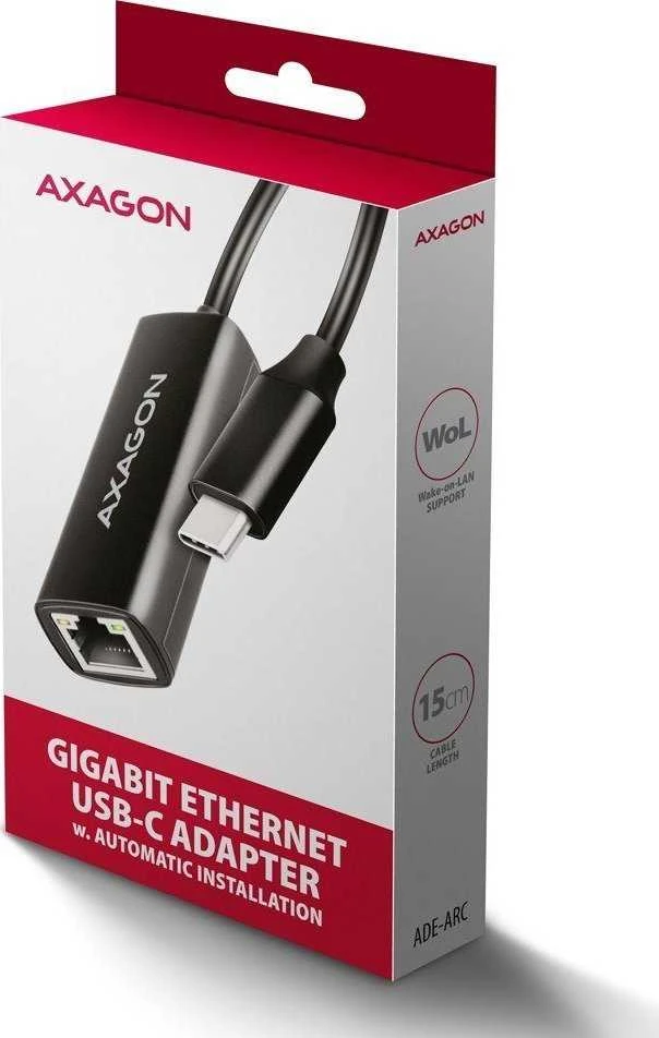 AXAGON ADE-ARC USB-C Gigabit Ethernet adapteris