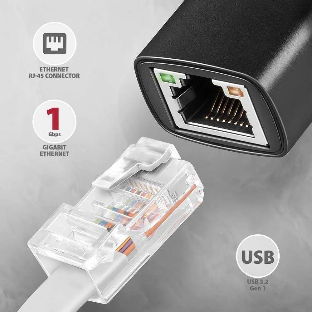 AXAGON ADE-ARC USB-C Gigabit Ethernet adapteris