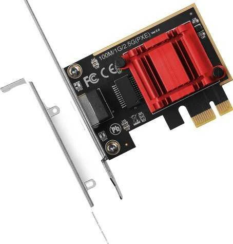 Axagon PCI-Express tinklo plokštė su 2,5 Gbit/s perdavimo sparta ir PXE palaikymu.