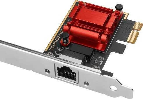 Axagon PCI-Express tinklo plokštė su 2,5 Gbit/s perdavimo sparta ir PXE palaikymu.