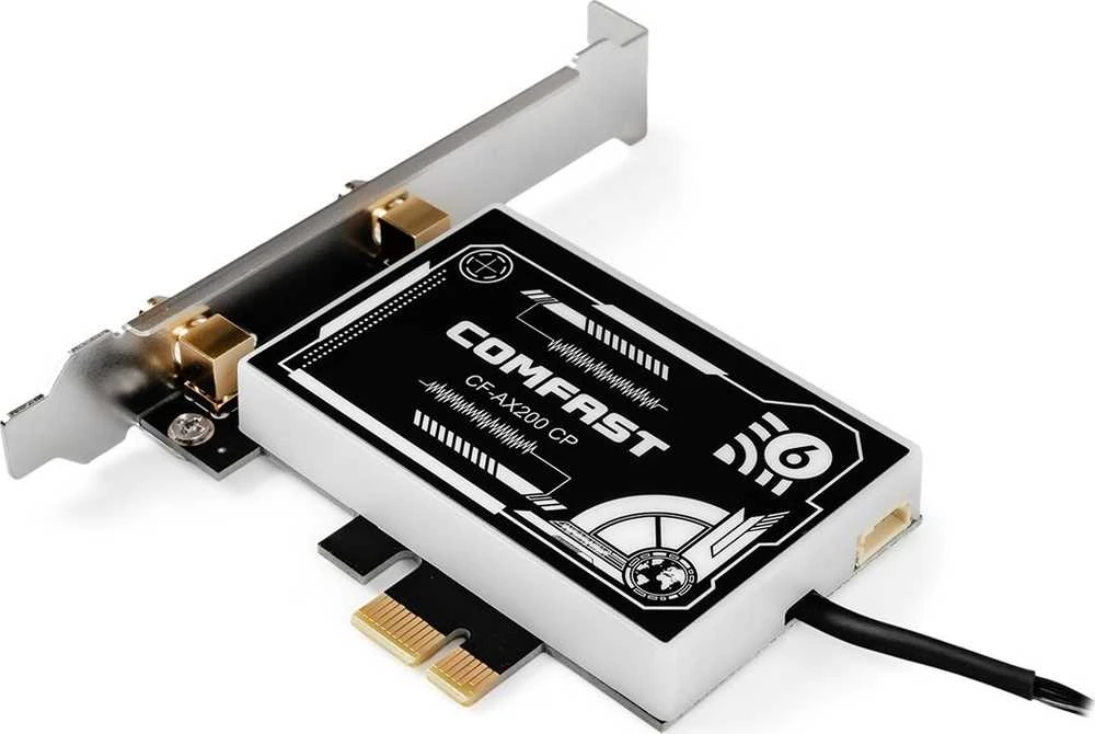Comfast Karta jungiama į tinklą Wi-Fi na PCI-E AX3000 Wi-Fi 6 ARGB