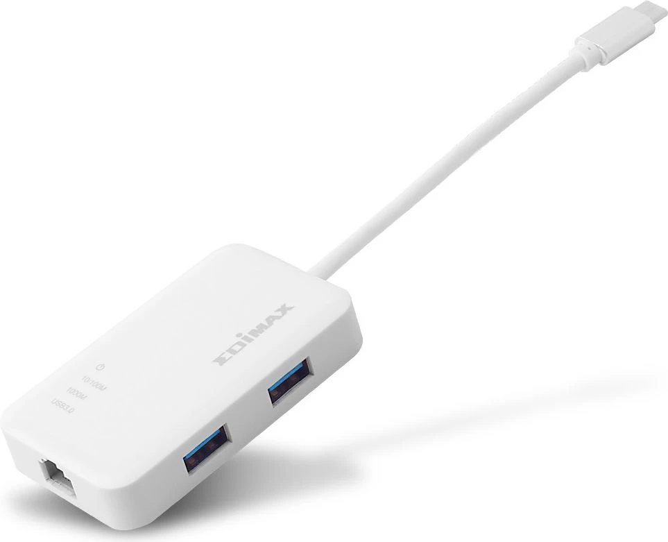 Edimax EU-4308 USB-C iki 3 prievadų USB 3.0 Gigabit Ethernet Hub