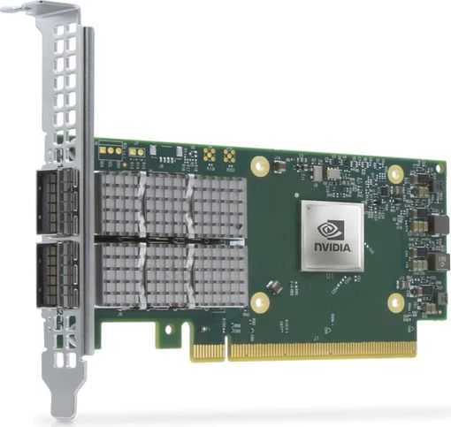 Mellanox ConnectX-6 Dx EN adapterio kortelė, 100GbE dviejų prievadų QSFP56, PCIe4.0 x16, be kriptovaliutų