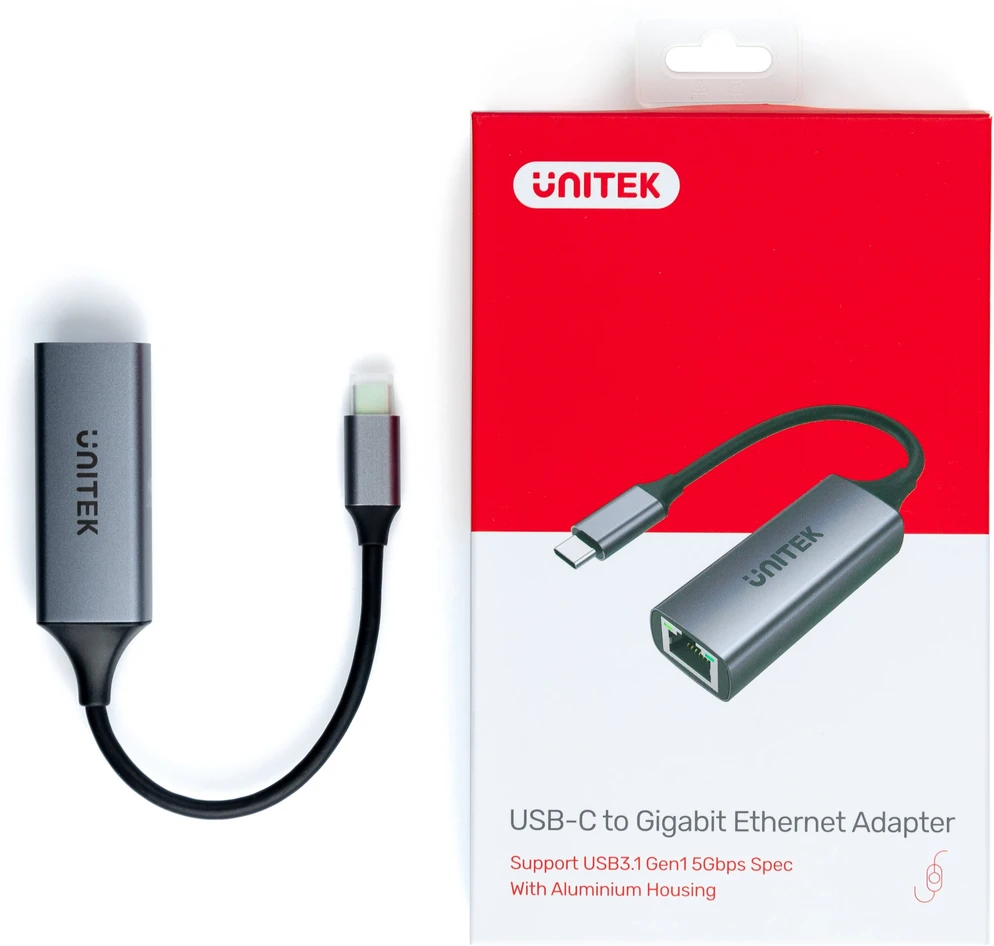 UNITEK adapteris USB-C 3.1 Gen 1- RJ45 1 GBps U1312A