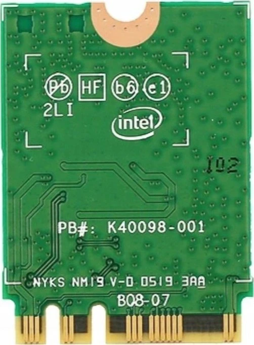 Tinklo plokštė Intel NIC WI-FI 6 AX200 2230 2x2