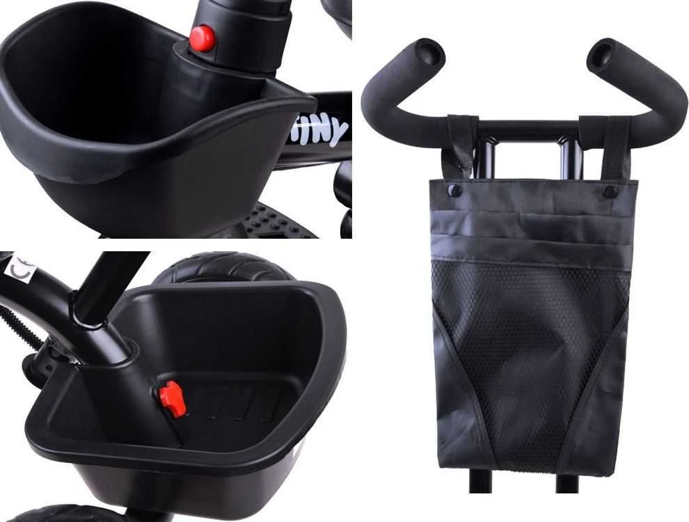 Tiny Bike Mažas dviratis 3in1 triratis su skydelio